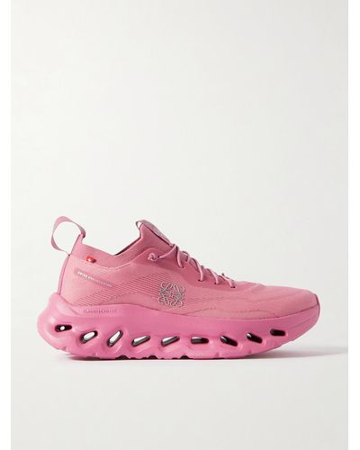 Loewe + On Cloudtilt Stretch Recycled-knit Sneakers - Pink