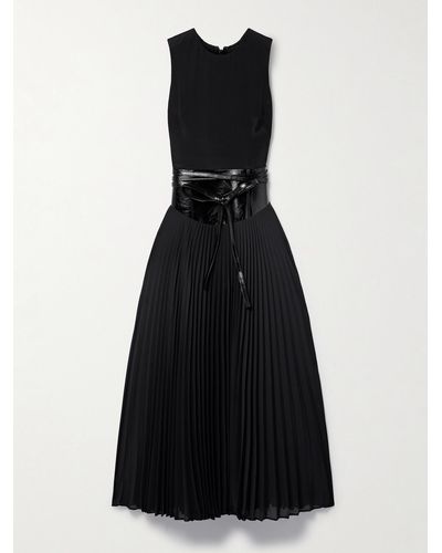 Brandon Maxwell - - The Vanessa Mock Neck Knit Maxi Dress - Black