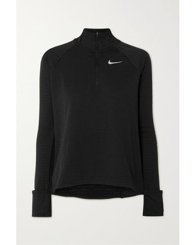 Nike Therma-fit Stretch-jersey Top - Black