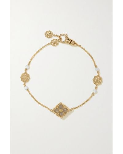 Buccellati Opera Tulle 18-karat Gold Mother-of-pearl Bracelet - Metallic