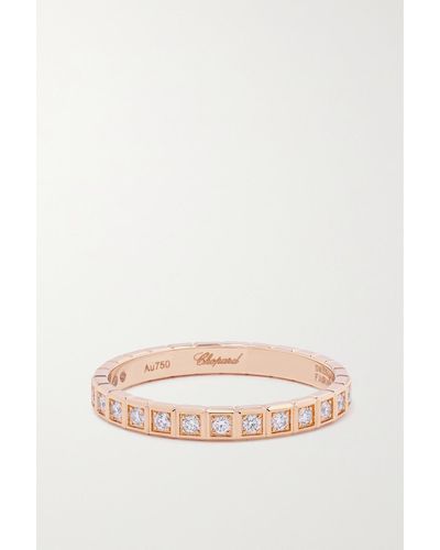 Chopard Ice Cube Ring Aus 18 Karat Roségold Mit Diamanten - Natur