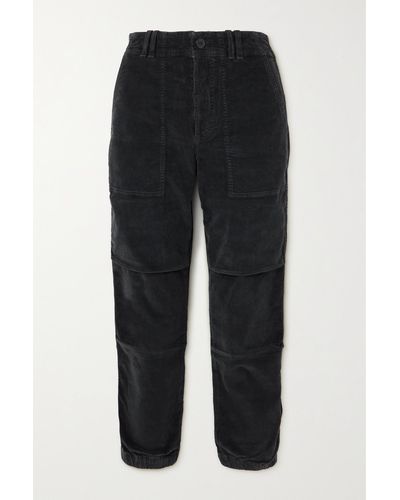 Citizens of Humanity Agni Cotton-blend Corduroy Tapered Pants - Black