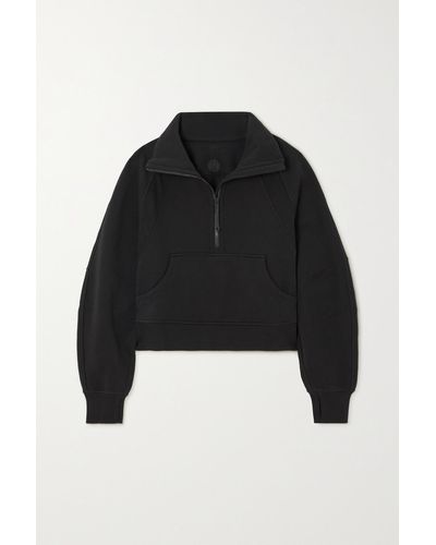 lululemon athletica Scuba Funnel Neck Cotton-blend Sweatshirt - Black
