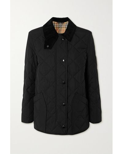 Burberry Thermoregulierende Country-Steppjacke - Schwarz