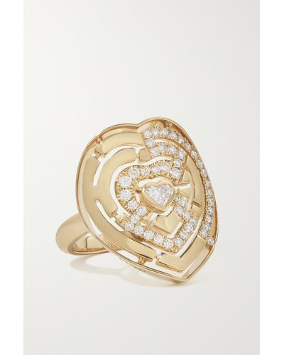 Robinson Pelham Labyrinth Heart 18-karat Gold Diamond Ring - Natural