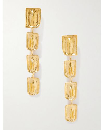 Tom Ford Gold-tone Clip Earrings - Metallic