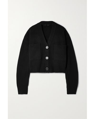 Proenza Schouler Cropped Cashmere-blend Cardigan - Black