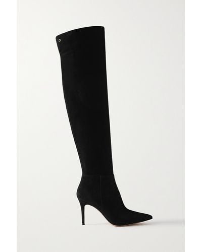 Gianvito Rossi Jules 85 Suede Over-the-knee Boots - Black