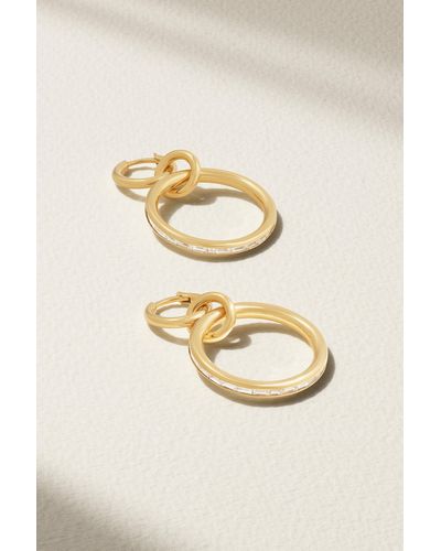 Spinelli Kilcollin Taryn 18-karat Gold Diamond Hoop Earrings - Metallic