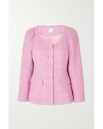 Huishan Zhang Catrina Tweed Jacket - Pink