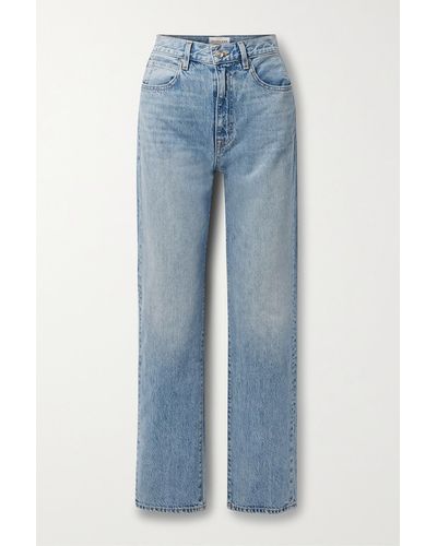 SLVRLAKE Denim + Net Sustain London Hoch Sitzende Jeans Mit Geradem Bein Aus Bio-denim - Blau
