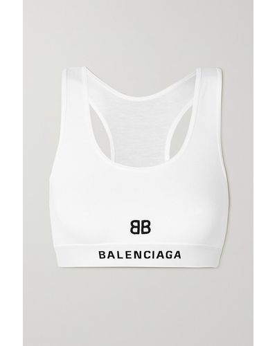 Balenciaga Open Front Bra in Black & Gold