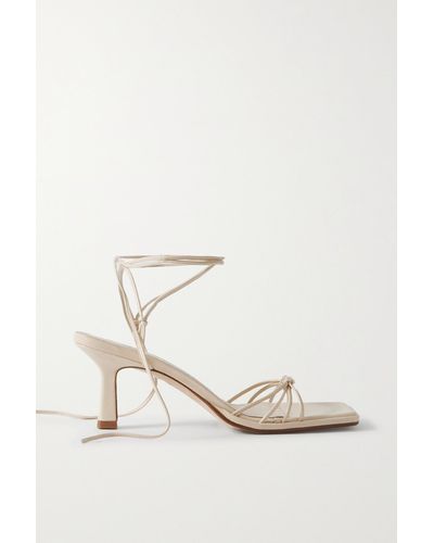 Aeyde Roda Leather Sandals - White
