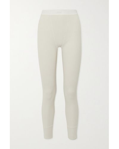 SKIMS Waffle Legging Bone  Cream leggings, Pants for women