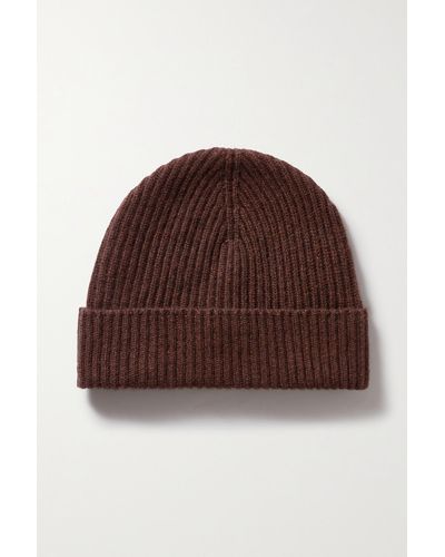 Johnstons of Elgin + Net Sustain Cashmere Beanie - Brown