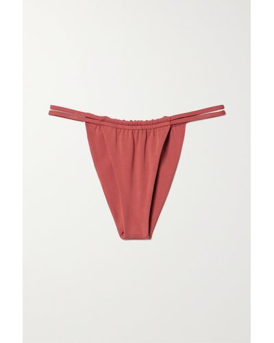 Mara Hoffman + Net Sustain Coco Bikini Briefs - Red