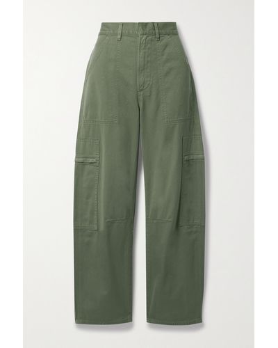 Citizens of Humanity + Net Sustain Marcelle Organic Cotton Cargo Trousers - Green