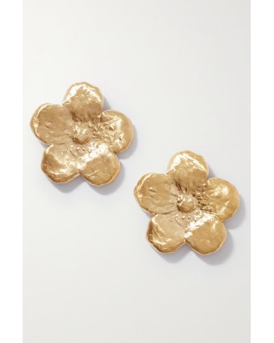 Completedworks + Tove Flower Gold-plated Earrings - Metallic