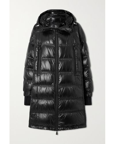 3 MONCLER GRENOBLE Rochelair Hooded Padded Quilted Shell Down Parka - Black
