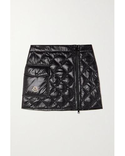 MONCLER Quilted shell down mini wrap skirt in 2023