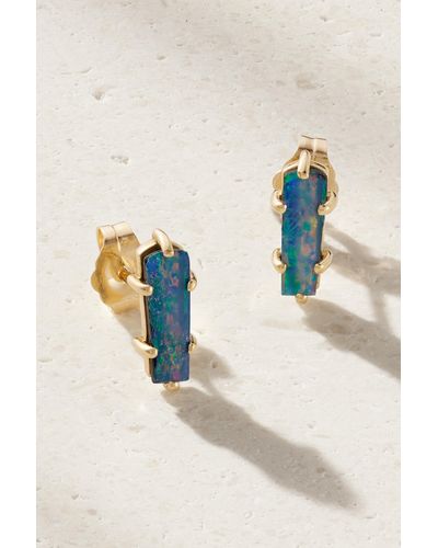 Andrea Fohrman 14-karat Gold Opal Earrings - Metallic