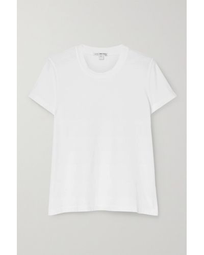 James Perse Vintage Boy T-shirt Aus Baumwoll-jersey - Weiß