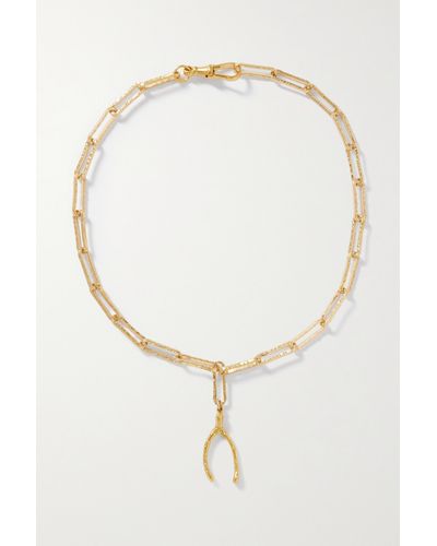 Alighieri + Net Sustain Past Follies Gold-plated Necklace - White