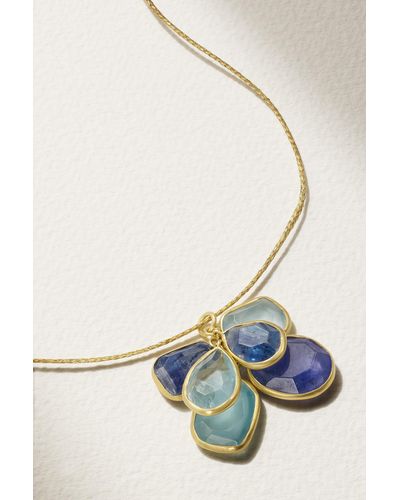 Pippa Small 18-karat Gold Multi-stone Necklace - Metallic
