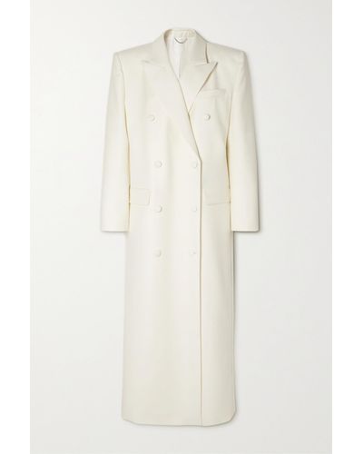 Magda Butrym Double-breasted Wool Coat - White