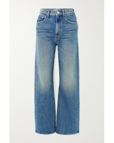 Mother + Net Sustain The Lasso Sneak High-rise Wide-leg Jeans - Blue