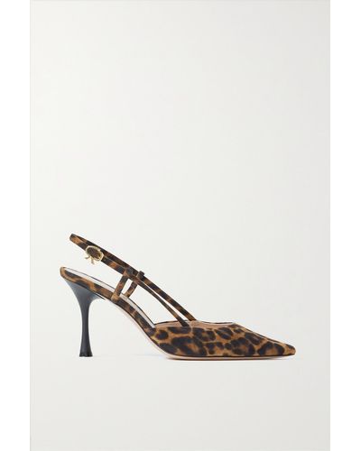 Slingback leopard outlet shoes