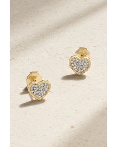 Yvonne Léon 9-karat Gold Diamond Earrings - Natural