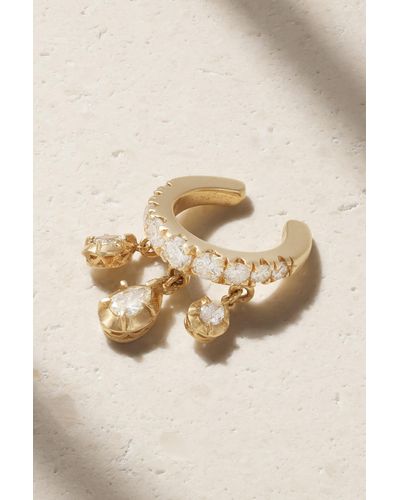 Jacquie Aiche Sophia 14-karat Gold Diamond Ear Cuff - Natural