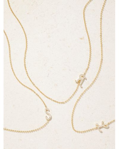 Anita Ko Initial 18-karat Gold Diamond Necklace - Natural