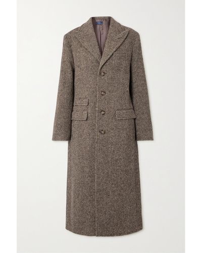 Polo Ralph Lauren Herringbone Wool Coat - Brown