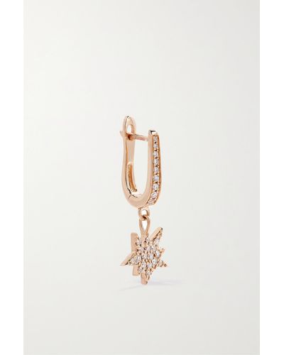 Diane Kordas 18-karat Rose Gold Diamond Single Earring - Natural