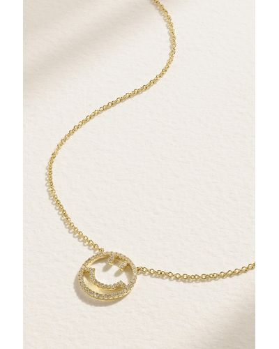 Roxanne First Have A Nice Day 14-karat Gold Diamond Necklace - Natural