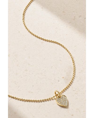 Jennifer Meyer Heart 18-karat Gold Diamond Necklace - Natural