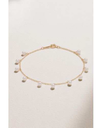 Mizuki Armband Aus 14 Karat Gold Mit Perlen - Natur