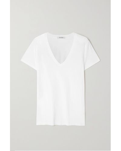 Nili Lotan Carol Cotton-jersey T-shirt - White