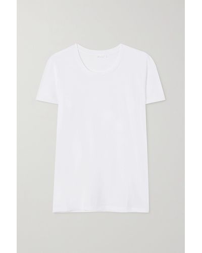 Skin + Net Sustain Carly Organic Pima Cotton-jersey T-shirt - White