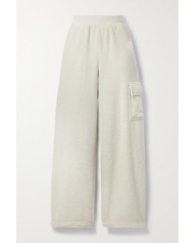 Skin Ceda Recycled-fleece Trousers - White