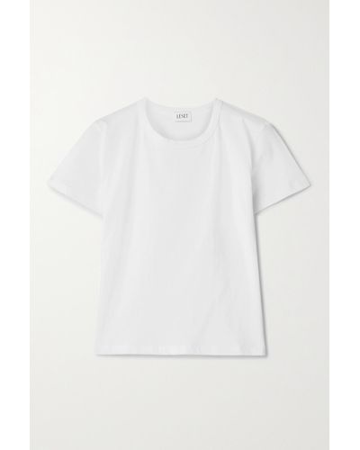 Leset Margo Cotton-jersey T-shirt - White