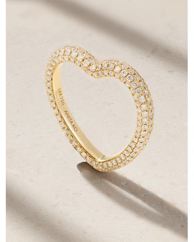 Anita Ko 18-karat Gold Diamond Ring - Natural