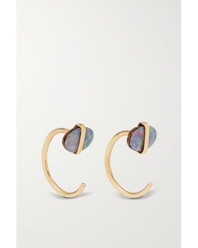 Melissa Joy Manning 14-karat Recycled Gold Opal Earrings - Metallic