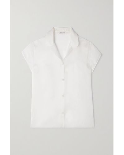 Chloé + Atelier Jolie Hemd Aus Seidenorganza - Weiß