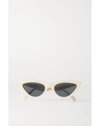 Celine Cat-eye Acetate Sunglasses - White