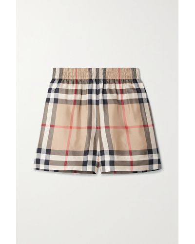 Burberry Check Shorts, Designer code: 8052748, Luxury Fashion Eshop