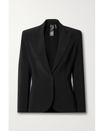 Black & White Norma Kamali Women's Blazer Cropped Pant Suit Set Size 18  Black White Pinstripe - $130 - From Paula