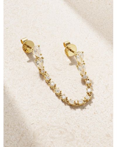 Anita Ko Daphne Einzelner Ohrring Aus 18 Karat Gold Mit Diamanten - Weiß